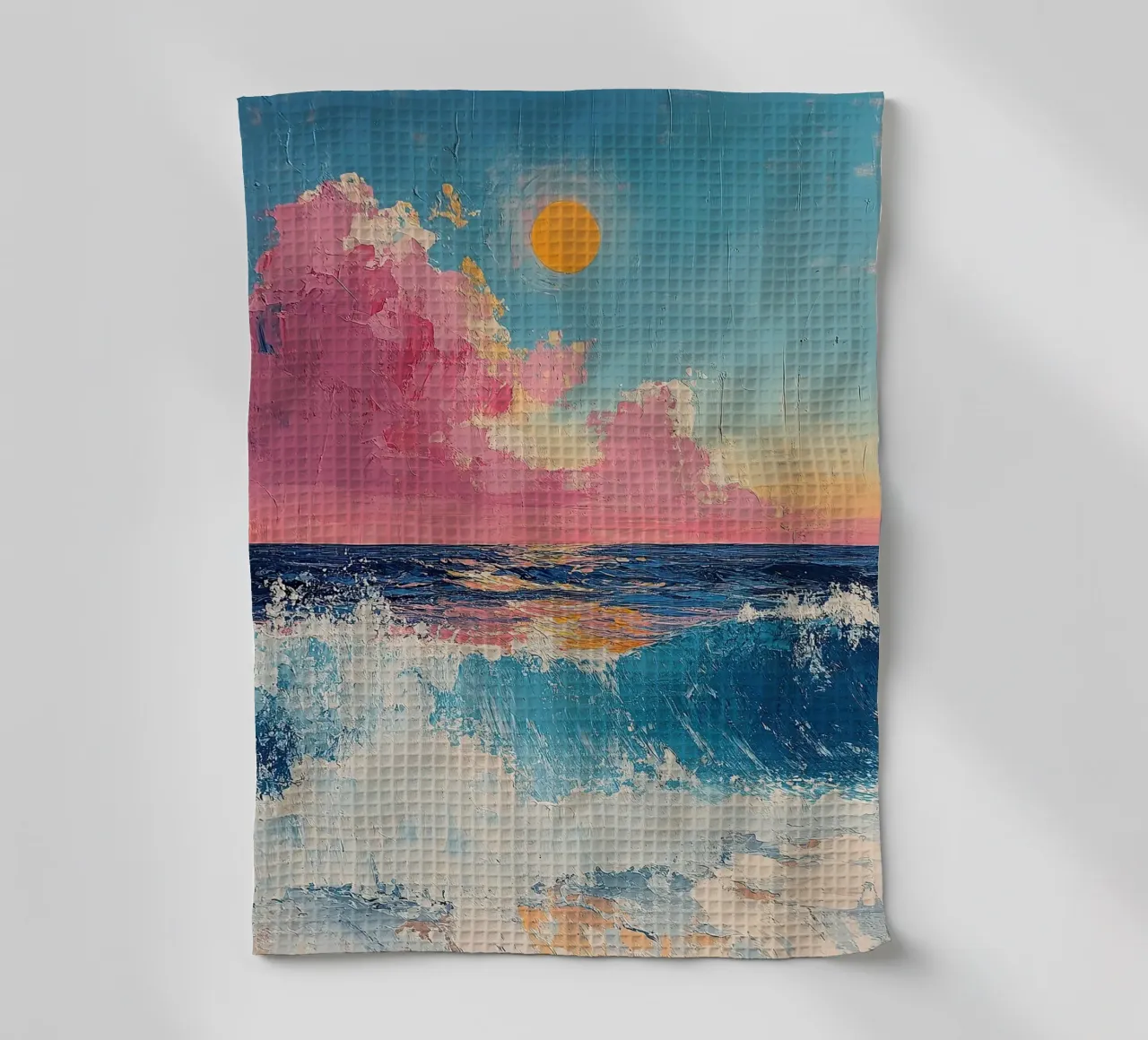 Mare Spiaggia Orizzonte Cielo Sole canovaccio da cucina da Nikis Art Studio
