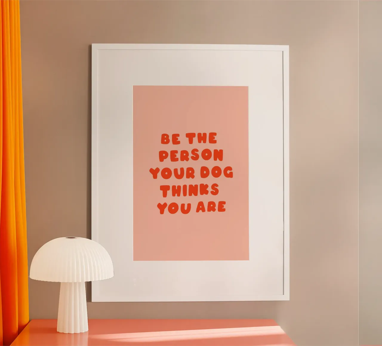 Typographic Poster for Dog Lovers Poster von Maren Gross