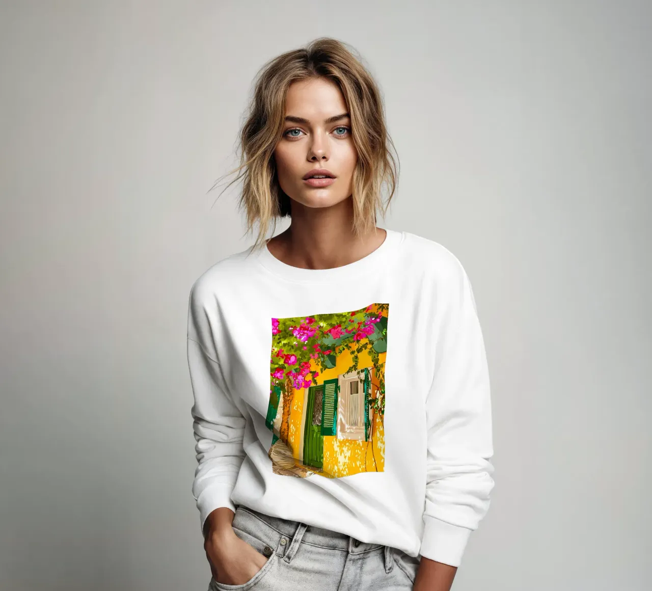 Living in the Sunshine sweatshirt by Desiyatnikov