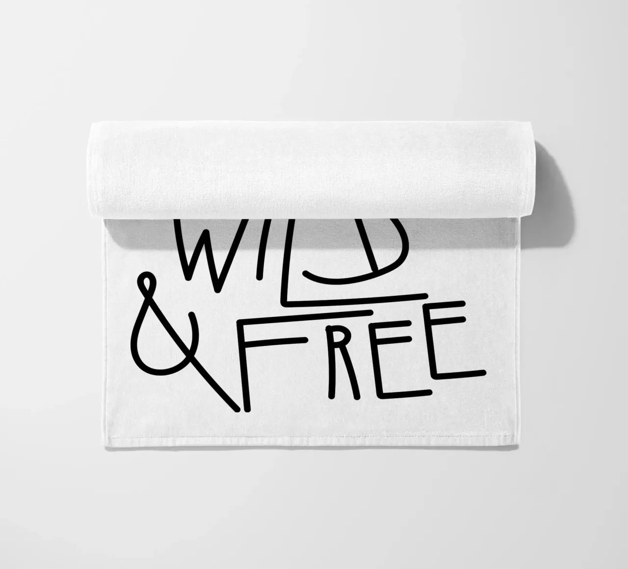 ALL GOOD THINGS ARE WILD AND FREE telo mare da Gabi_Schöffel_Illustration