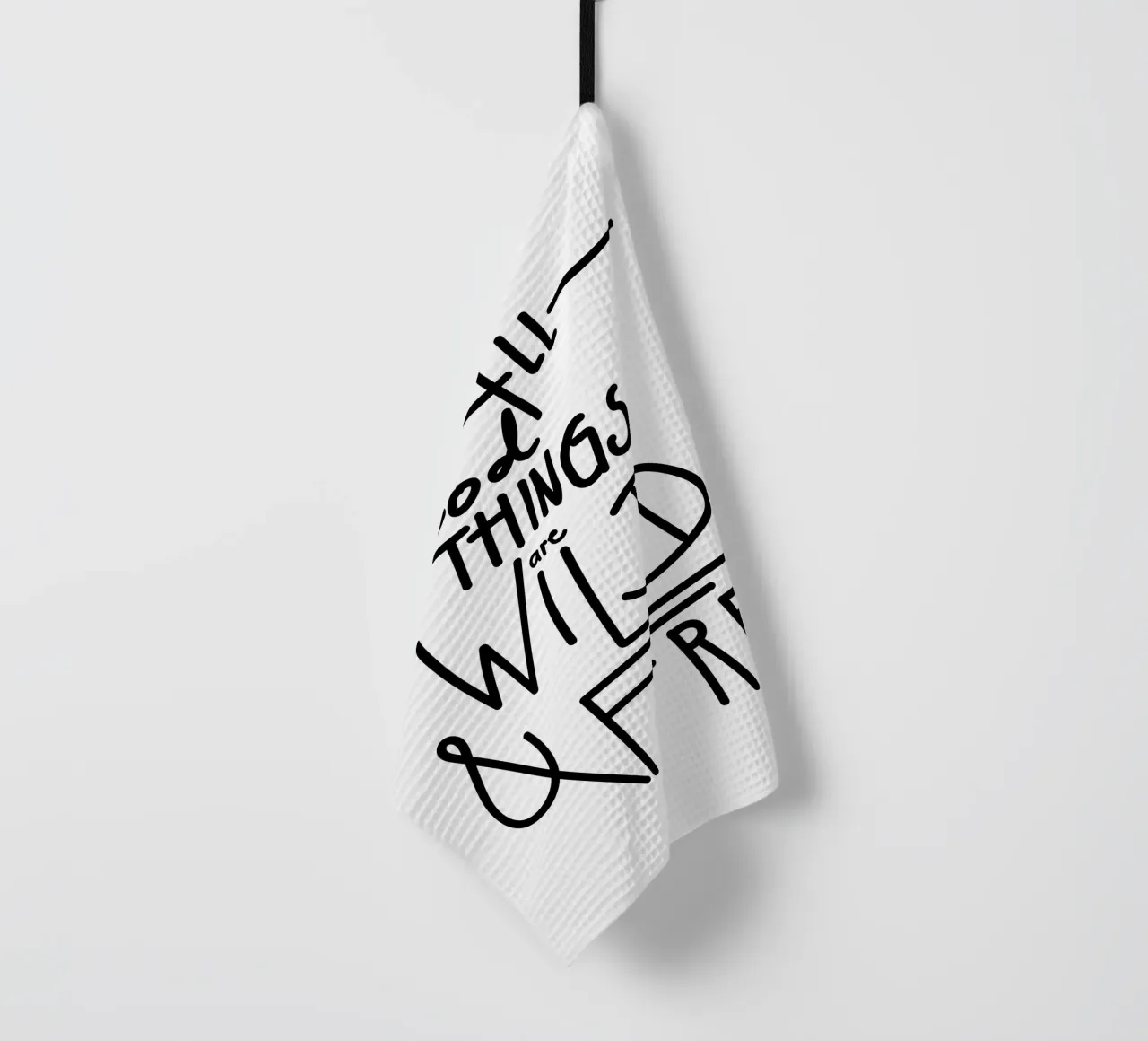 ALL GOOD THINGS ARE WILD AND FREE torchon de Gabi_Schöffel_Illustration