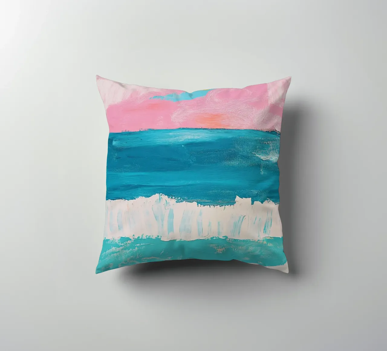 Mare Spiaggia Orizzonte Cielo Sole cuscino da Nikis Art Studio