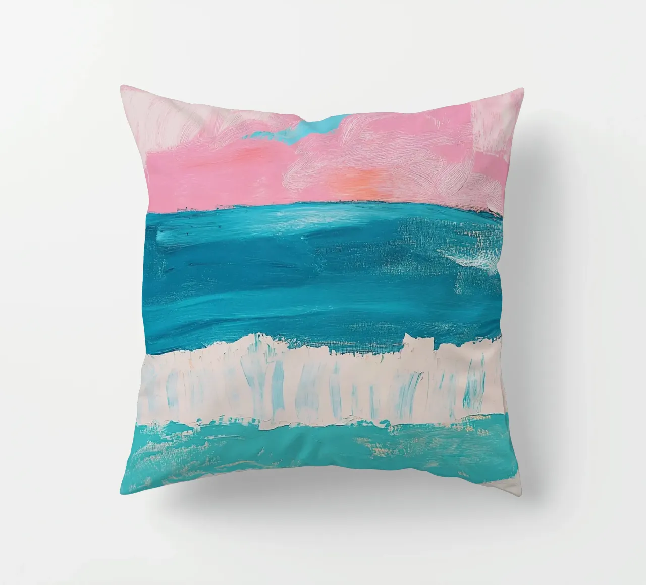 Mare Spiaggia Orizzonte Cielo Sole cuscino da Nikis Art Studio