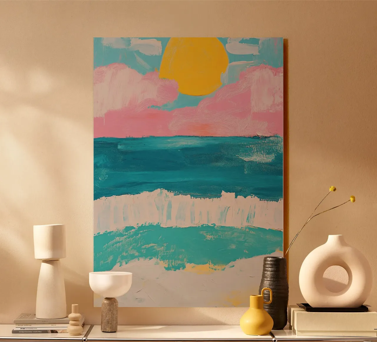 Mare Spiaggia Orizzonte Cielo Sole plexiglass da Nikis Art Studio