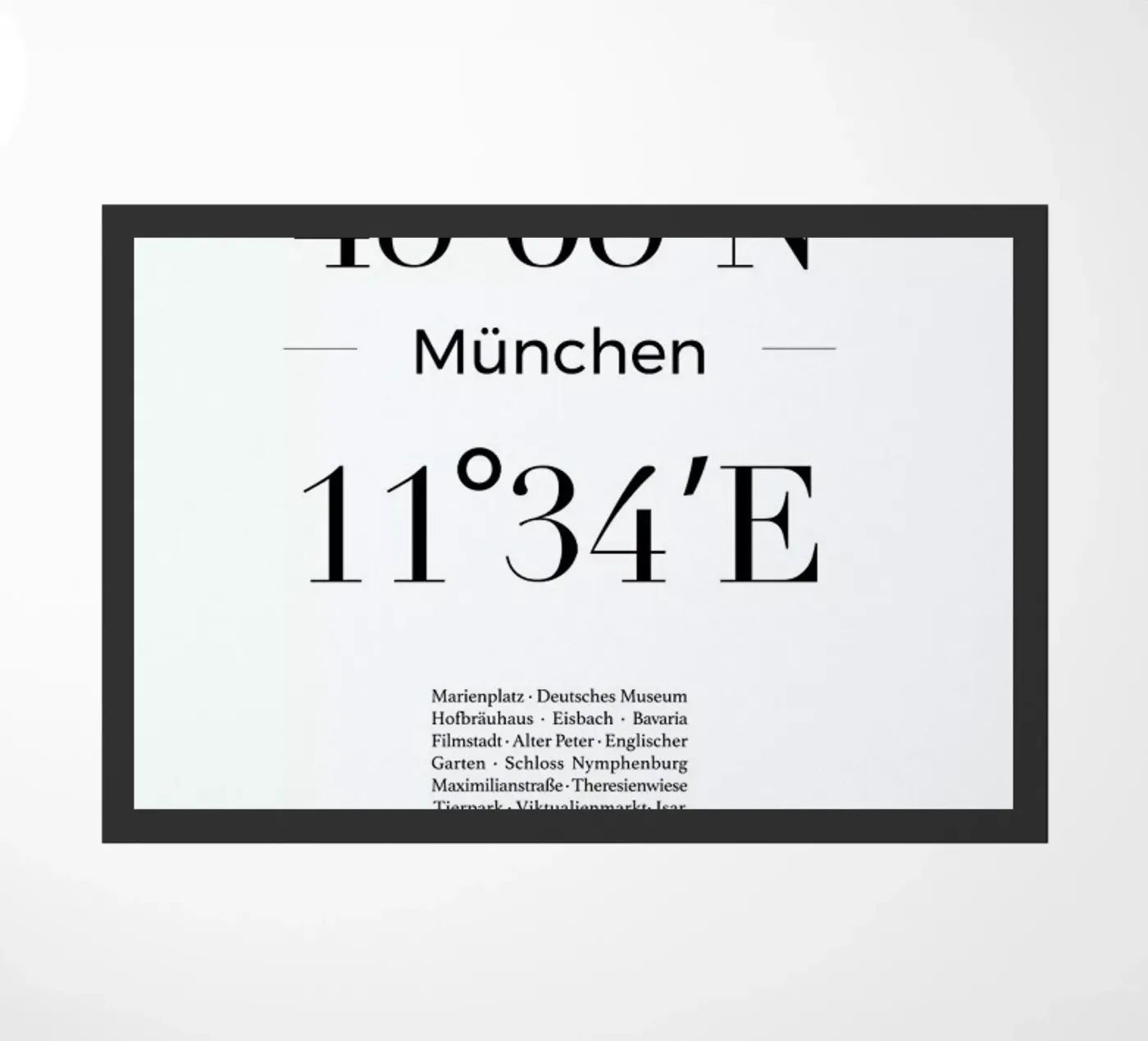 München doormat by Studio One