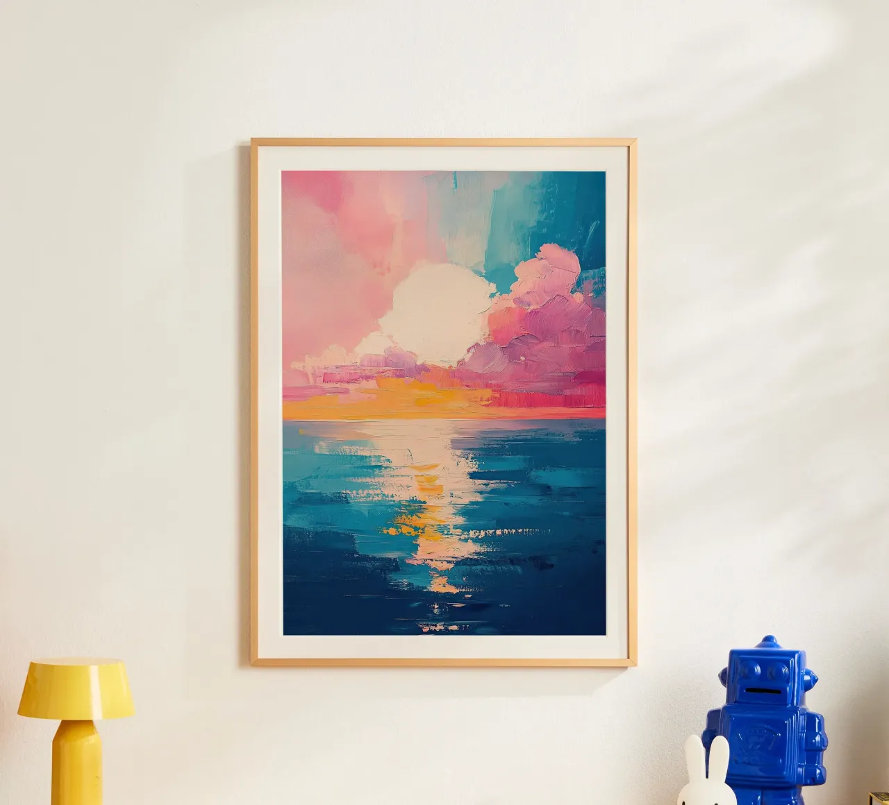 Mare Sole Spiaggia Orizzonte Cielo carta hahnemühle da Nikis Art Studio