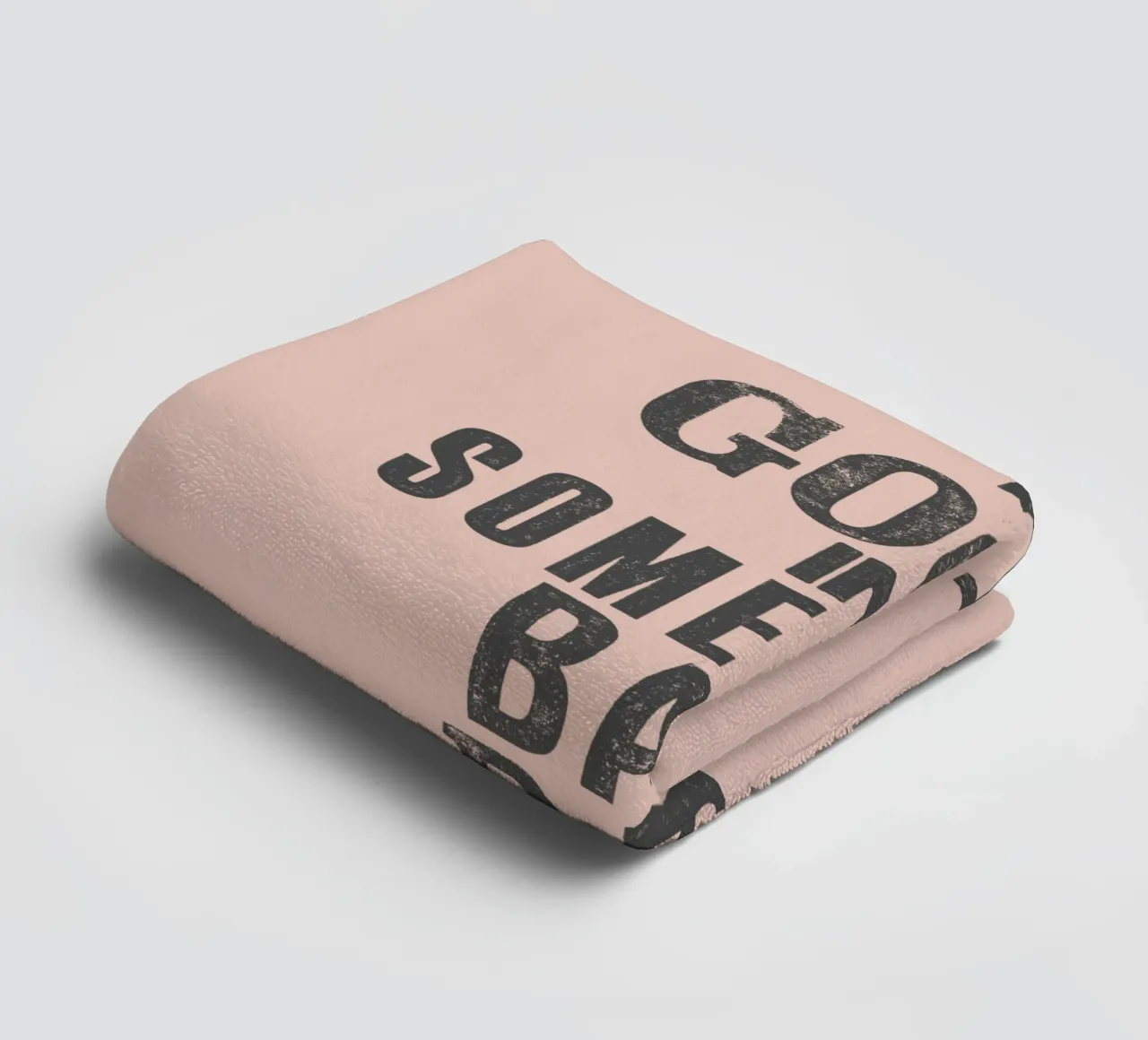 Be The Good in Someones Bad Day Kind Letterpress Typography towel by THE MOTIVATED TYPE