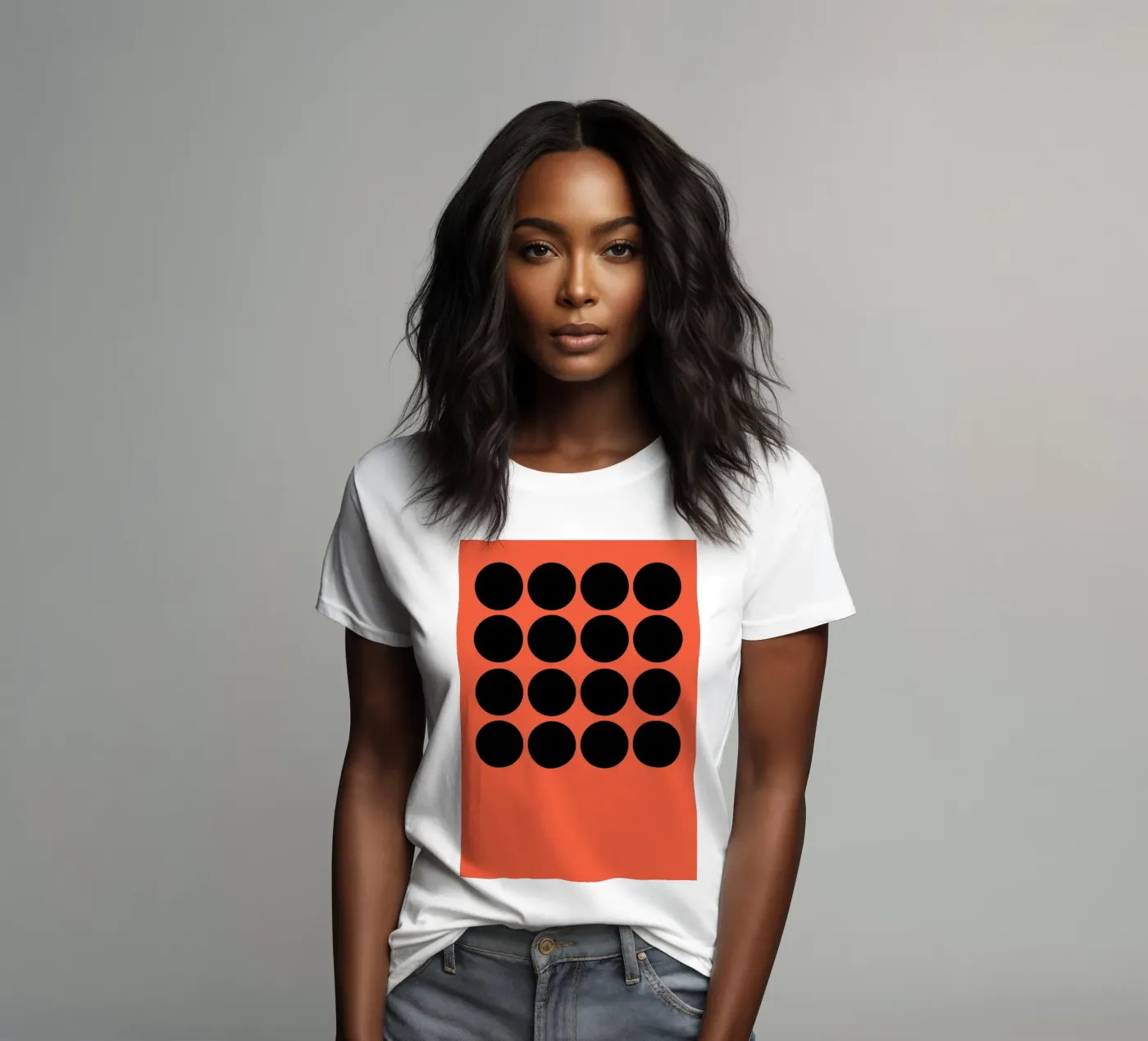 Array dames t-shirt getailleerd van Rose Beck Art