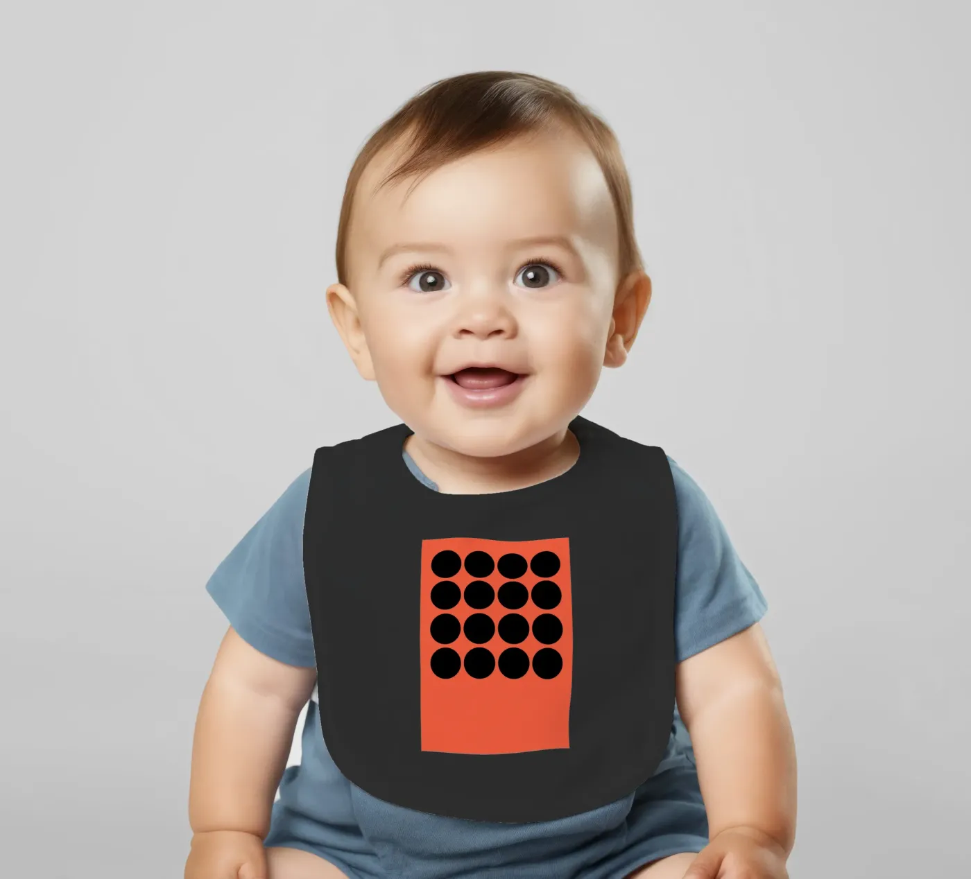 Array baby bib by Rose Beck Art