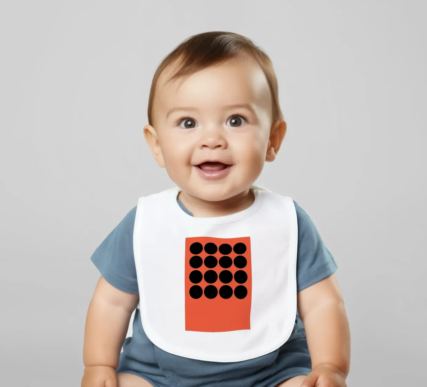 Array baby bib by Rose Beck Art