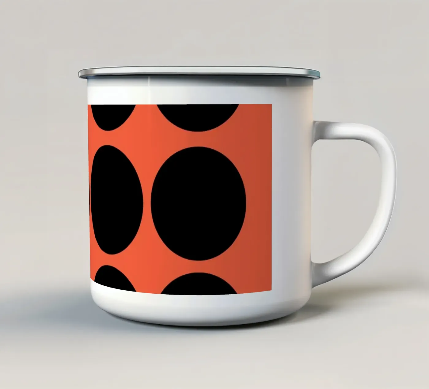 Array Emaille Tasse von Rose Beck Art