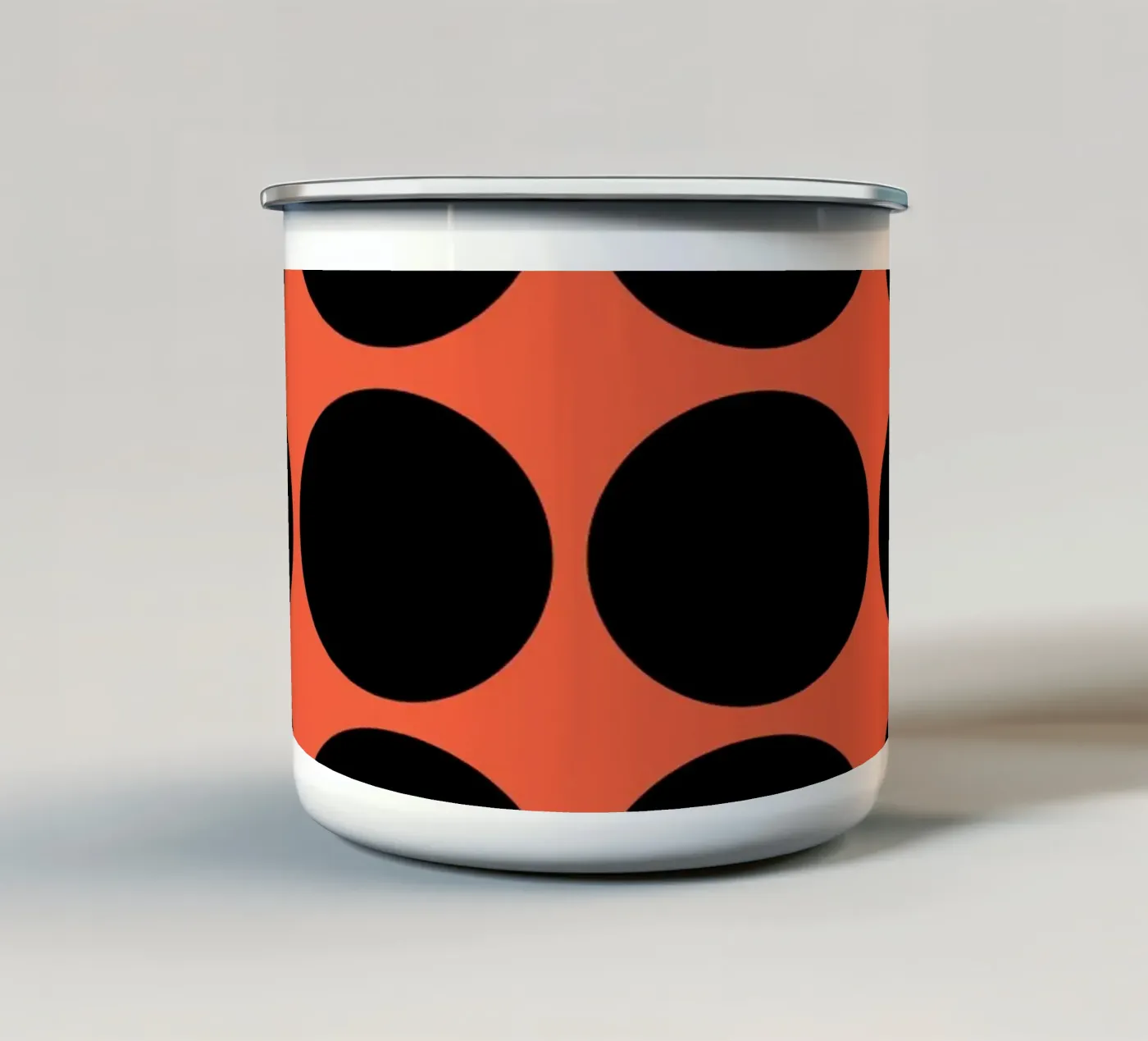 Array Emaille Tasse von Rose Beck Art