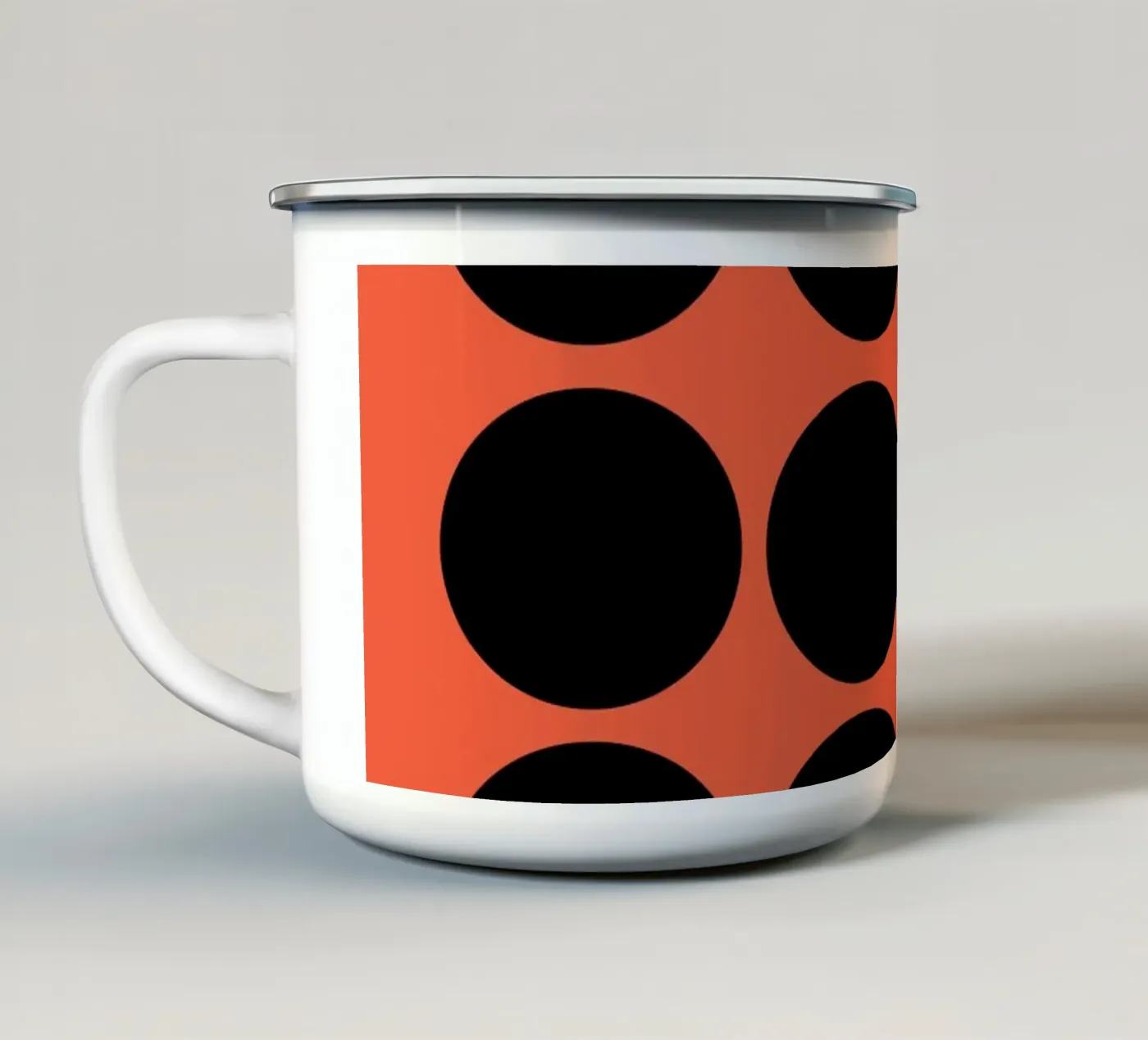Array Emaille Tasse von Rose Beck Art
