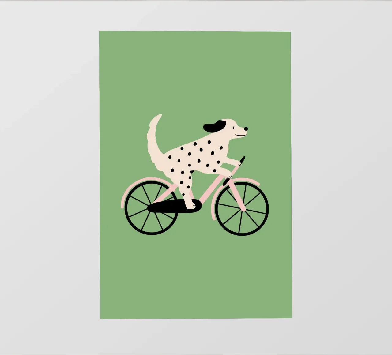 Cane con bicicletta pellicola backlit da Maren Gross
