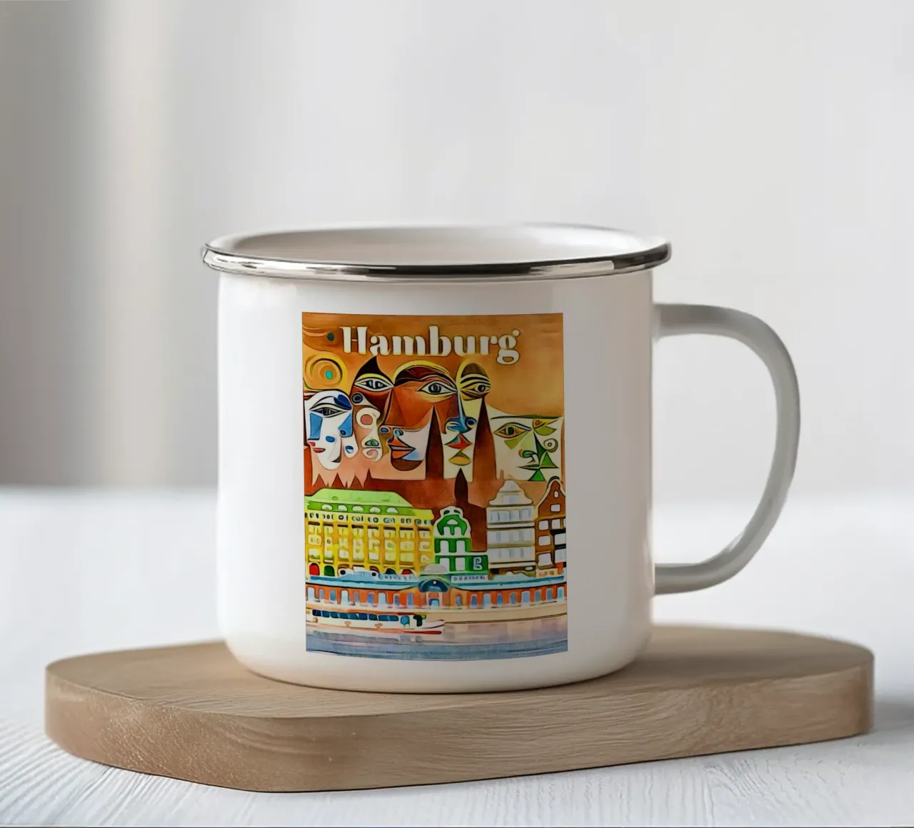 Amburgo, Globetrotter tazza in smalto da ZAMART
