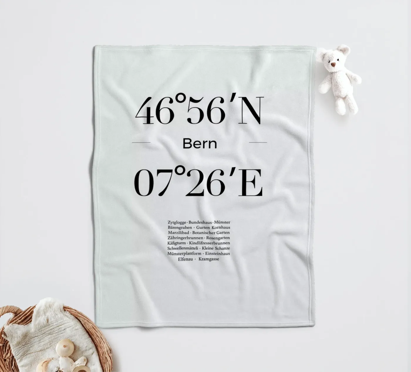 Bern Fleecedecke von Studio One