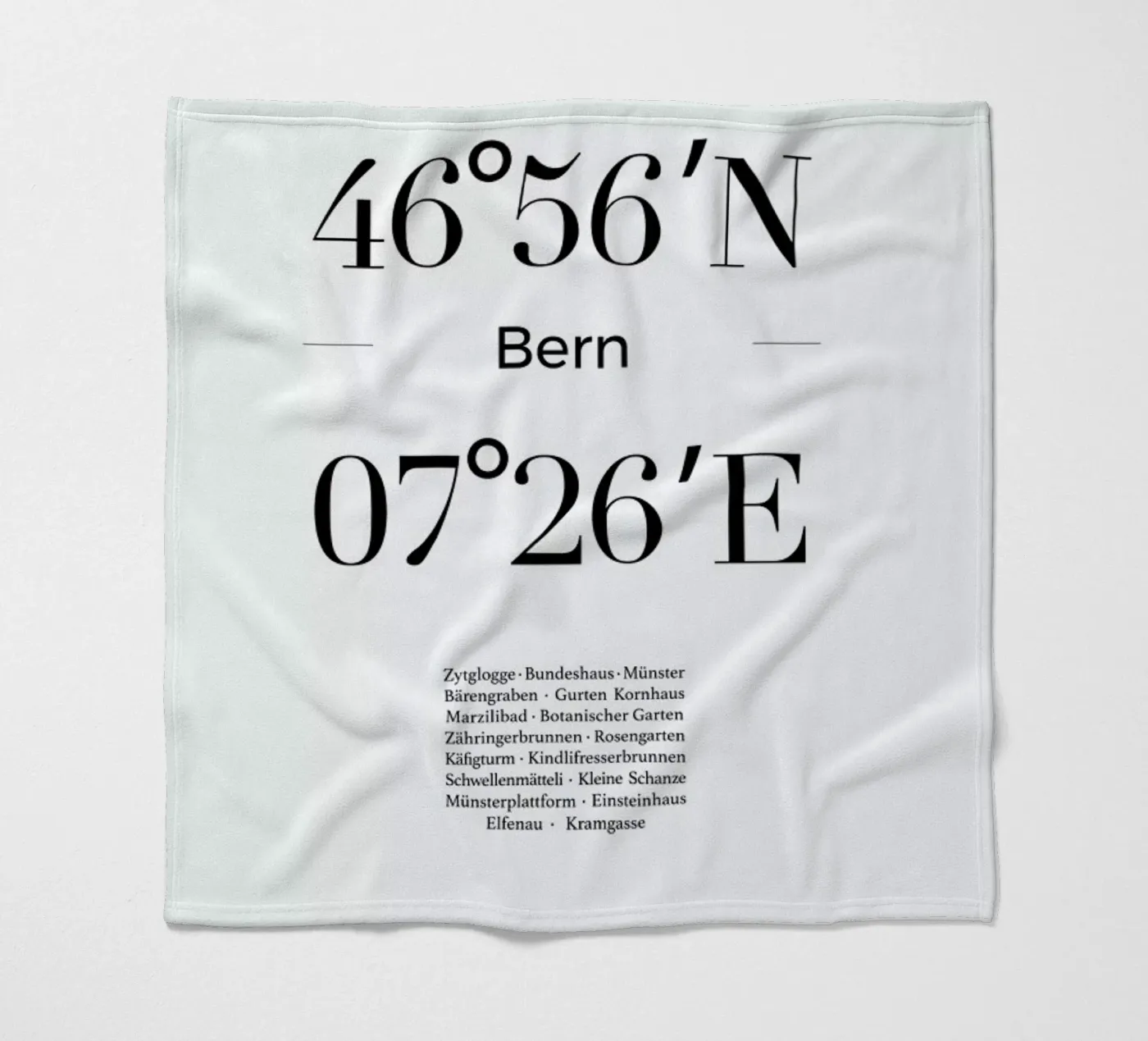 Bern Fleecedecke von Studio One