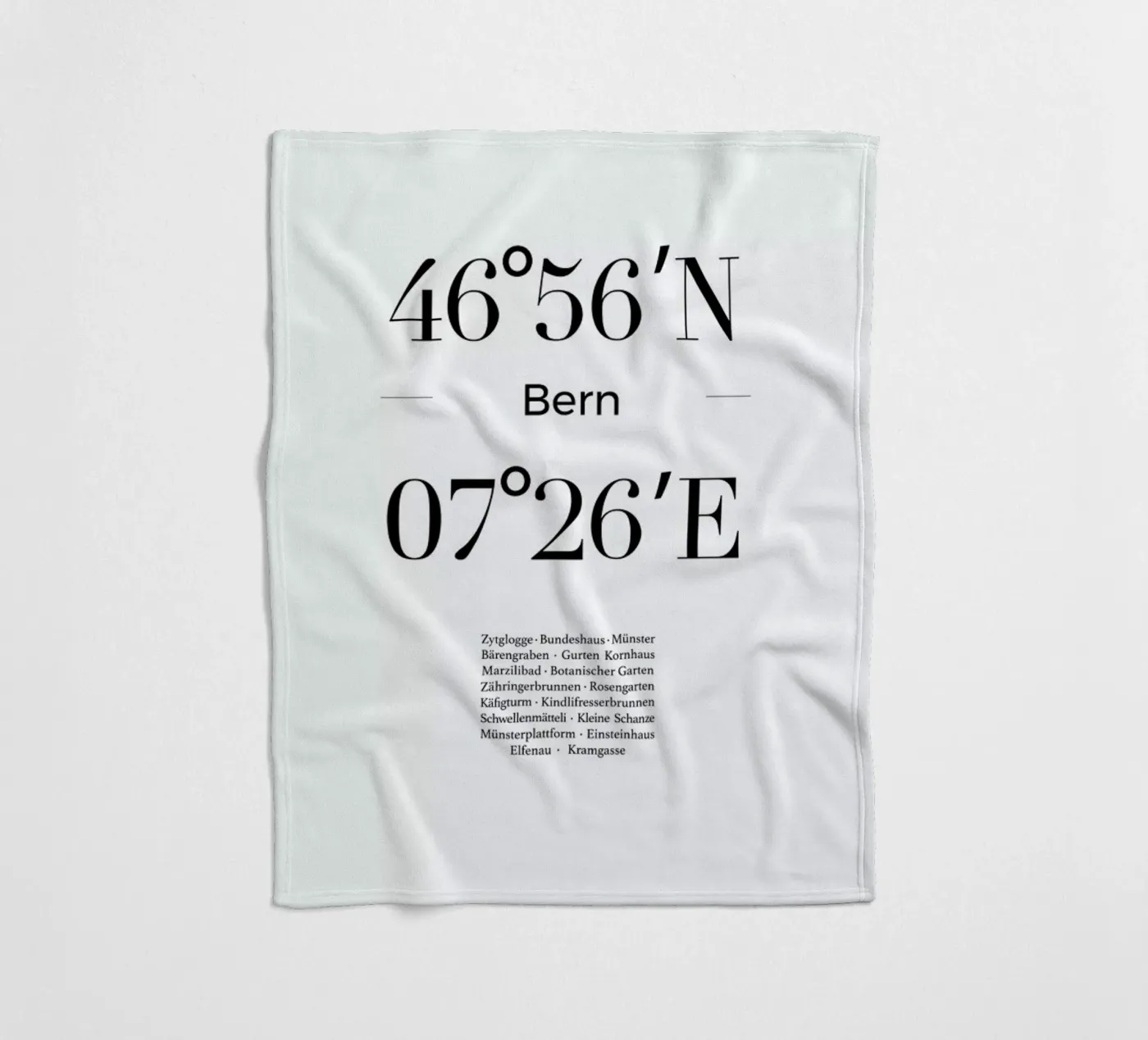 Bern Fleecedecke von Studio One