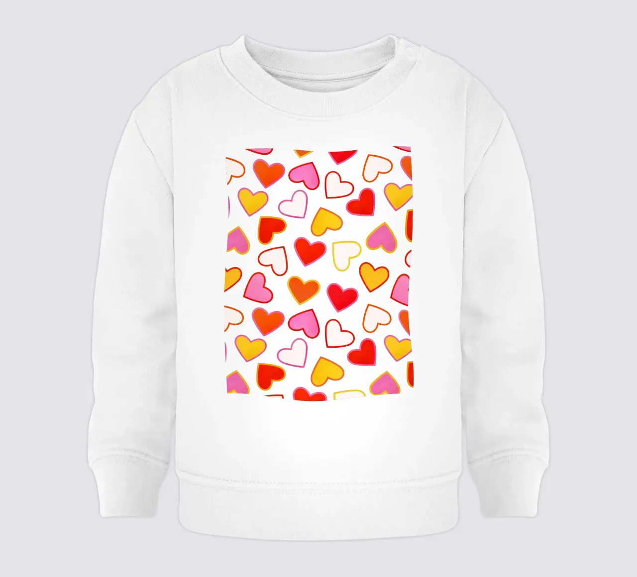 Pink Candy Heart Pattern felpa neonato da showmemars