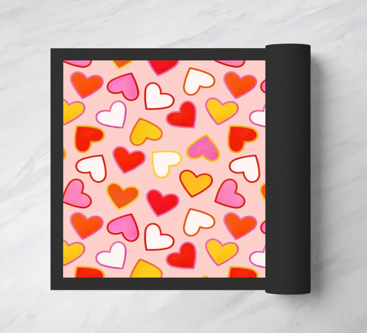 Pink Candy Heart Pattern zerbino da showmemars