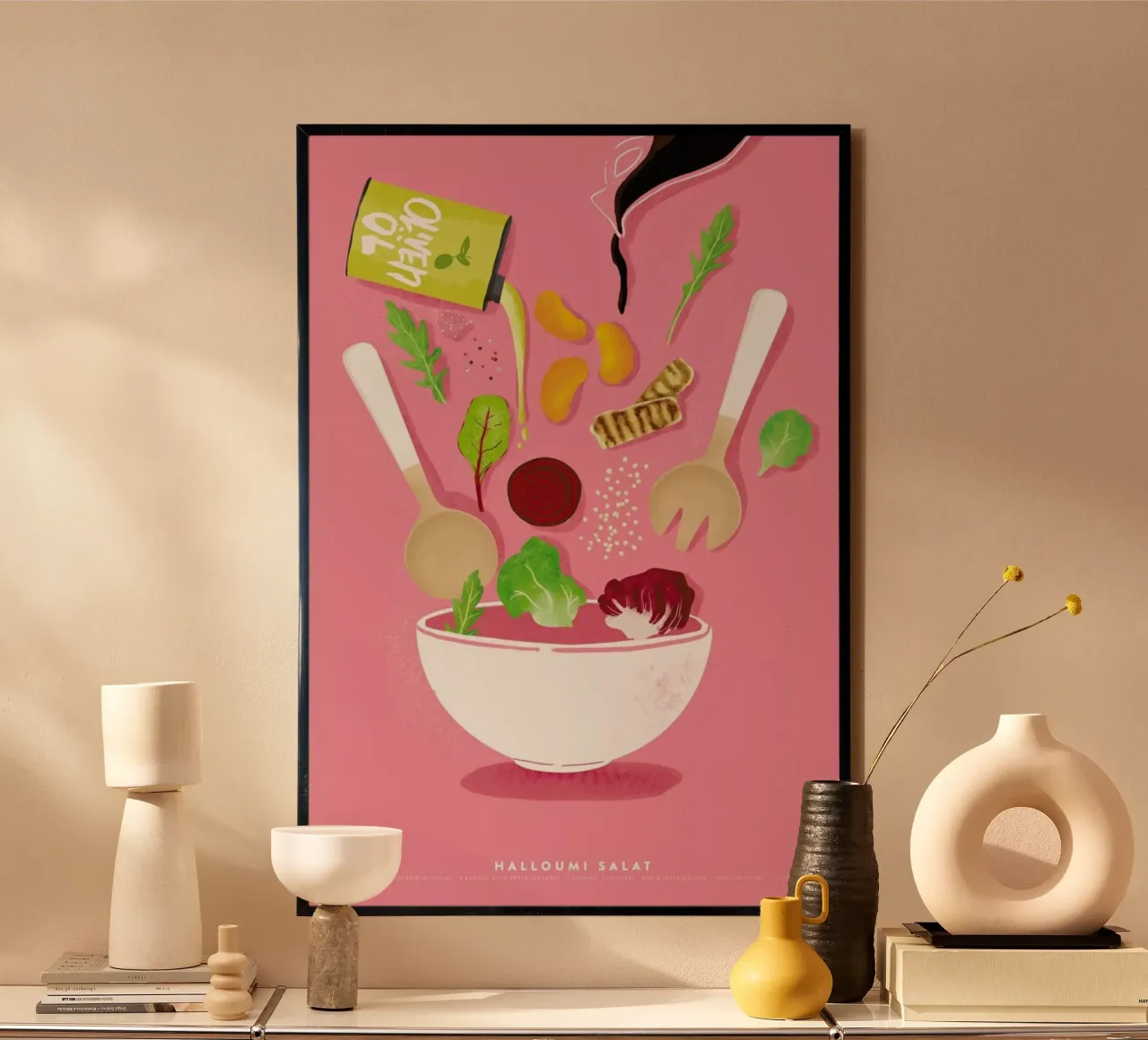 Halloumi Salat poster da Julia Marquardt-Lott