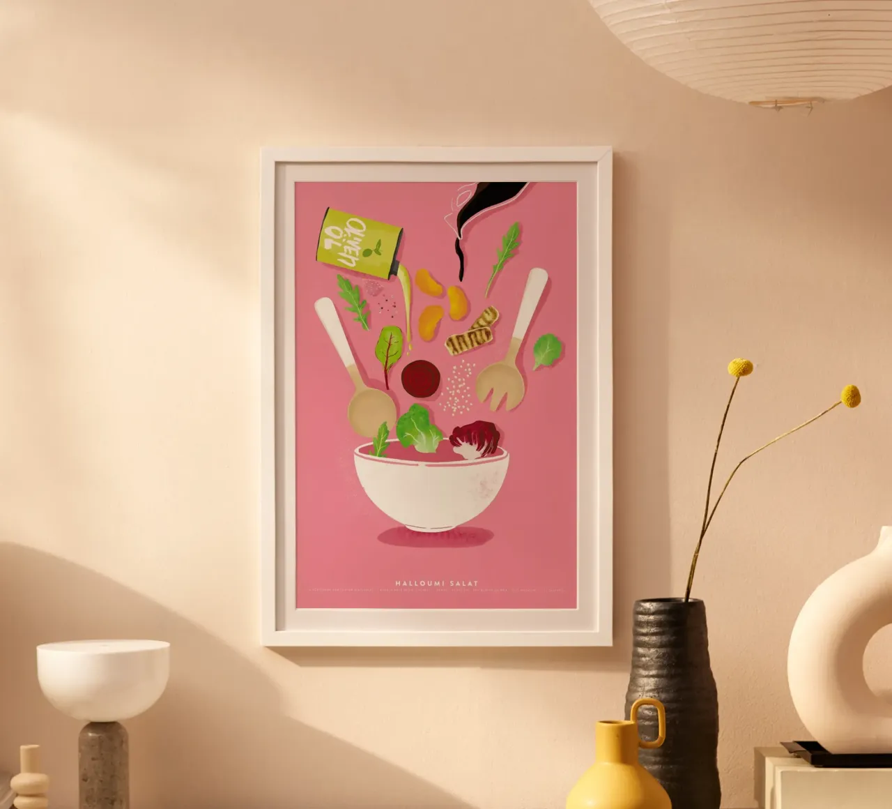 Halloumi Salat poster da Julia Marquardt-Lott