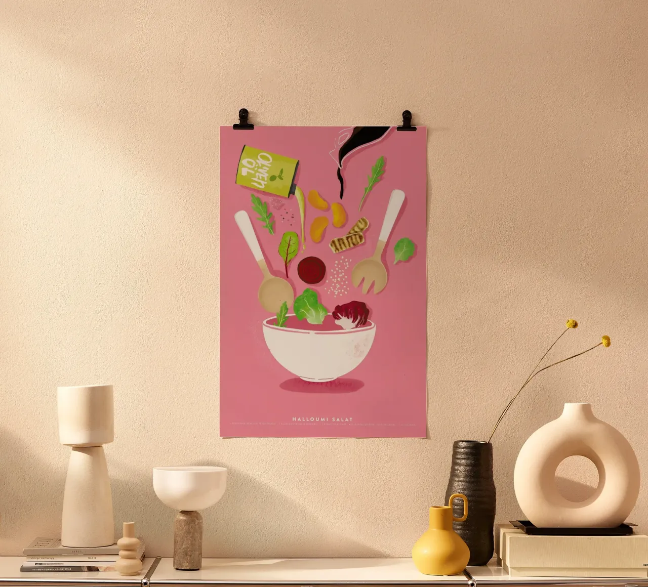 Halloumi Salat poster da Julia Marquardt-Lott