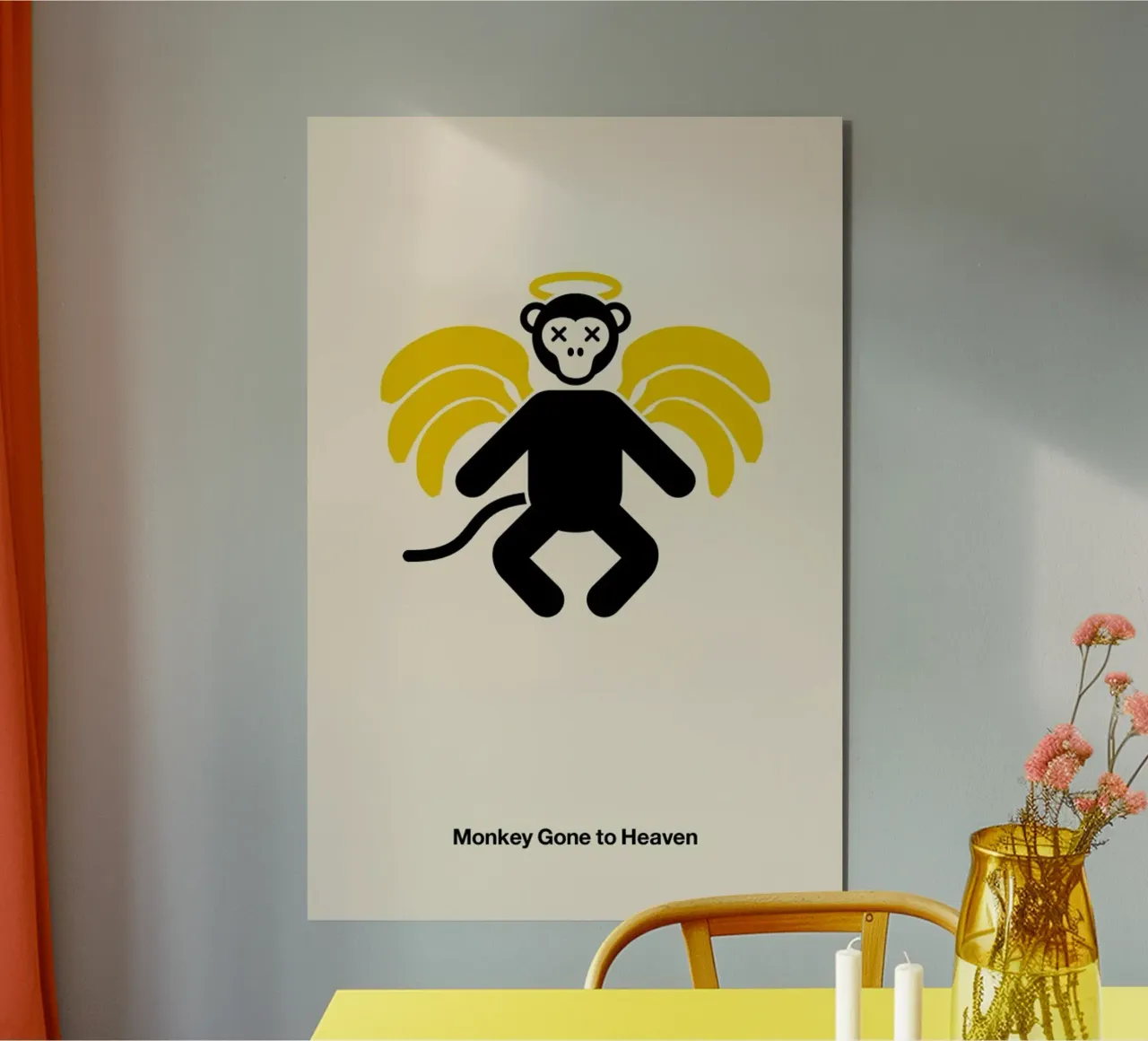 Monkey Gone to Heaven alluminio dibond da Viktor Hertz