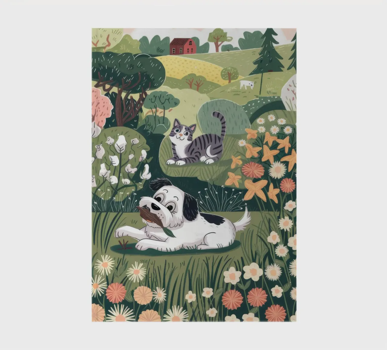Serene Meadow Symphony notebook by Timeless Huse