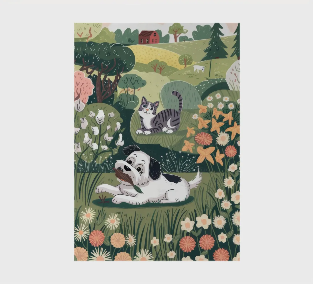 Serene Meadow Symphony notebook by Timeless Huse