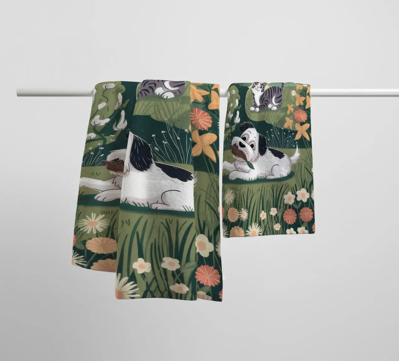 Serene weide symfonie badhanddoek van Timeless Huse