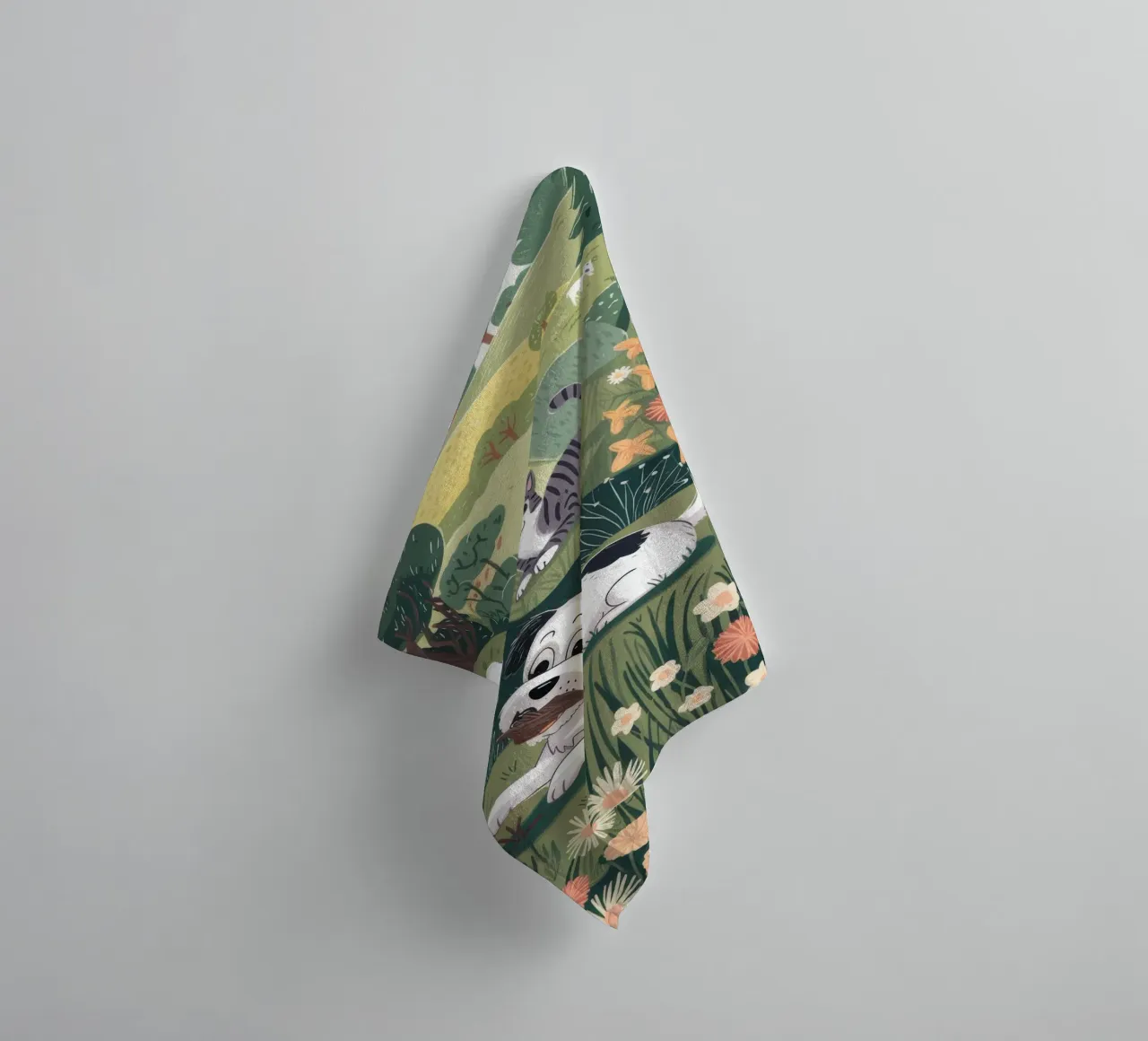 Serene weide symfonie badhanddoek van Timeless Huse