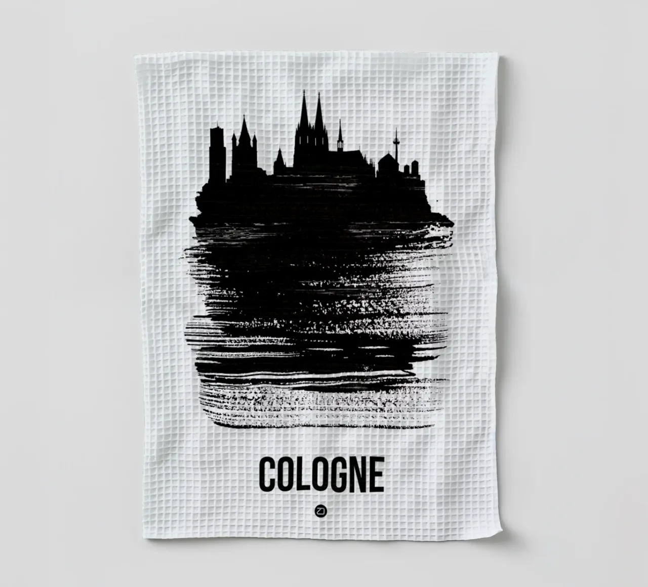 Cologne Skyline Brush Stroke canovaccio da cucina da Naxart