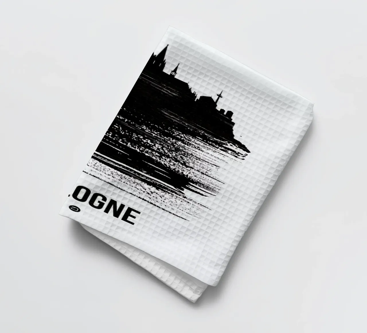 Cologne Skyline Brush Stroke canovaccio da cucina da Naxart