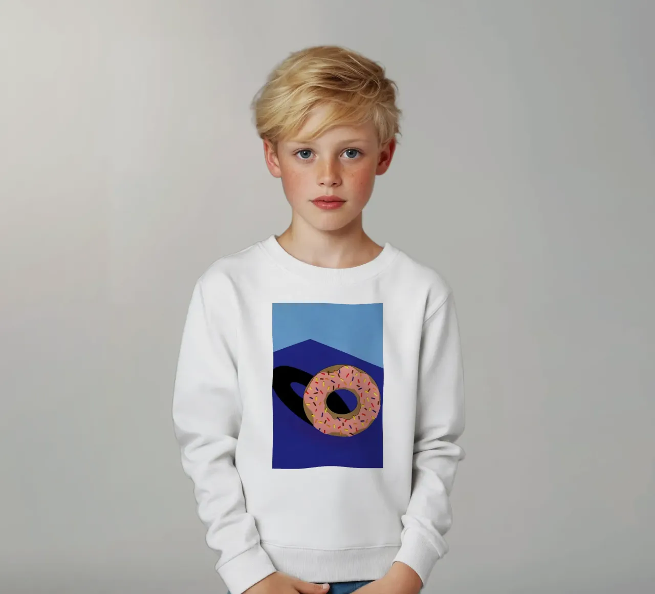 Donut In The Sun kids sweatshirt by Rosi Feist