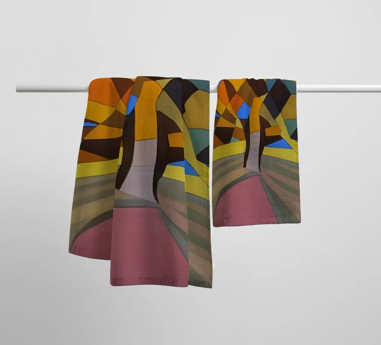Albero_Natura_6 asciugamano da bagno da Abstract Art by LK