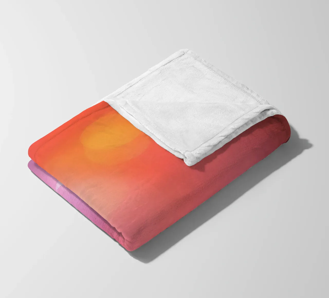 Vibrant illuminated structure in fog fleece blanket by DesignDoodle