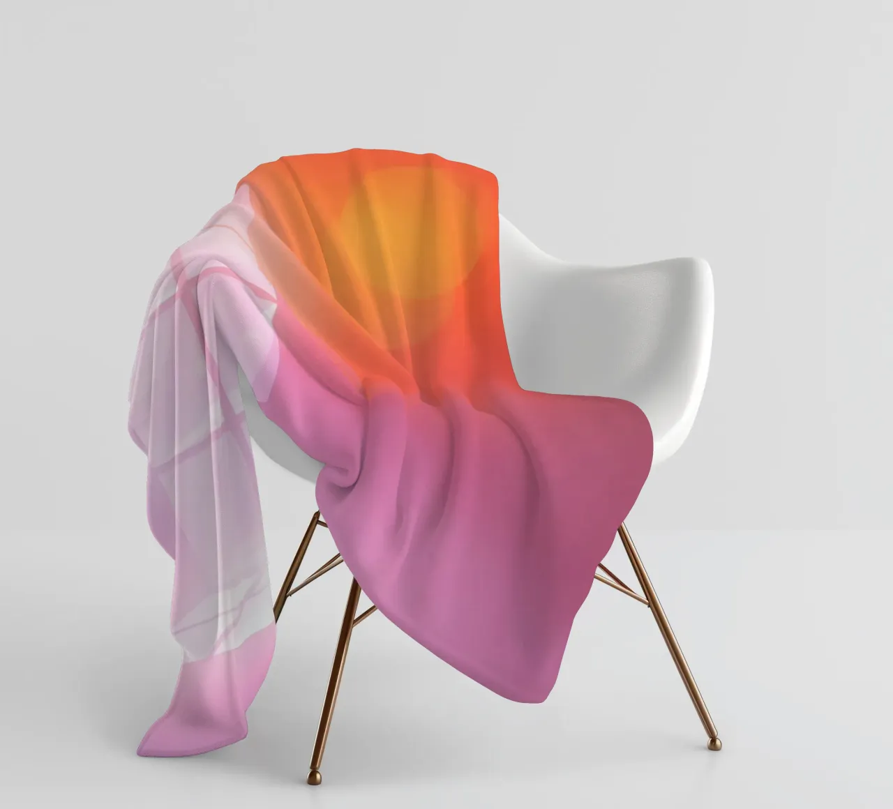 Vibrant illuminated structure in fog fleece blanket by DesignDoodle