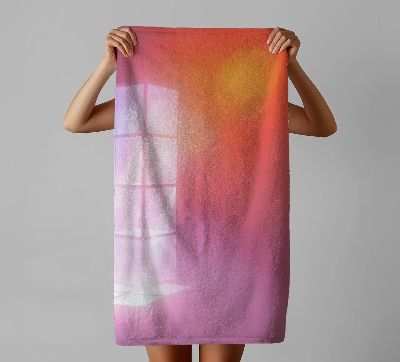 Vibrant illuminated structure in fog towel by DesignDoodle