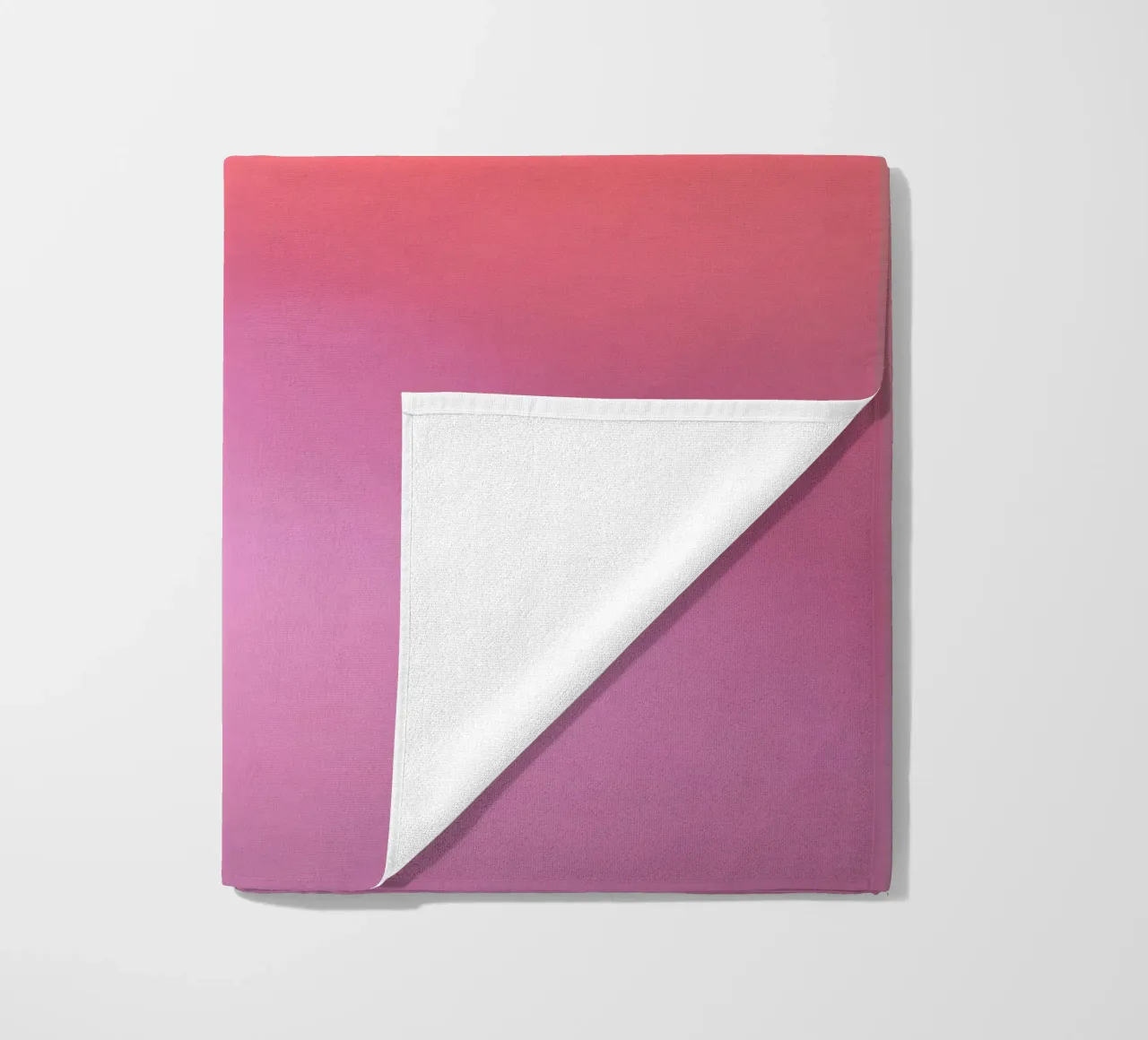 Vibrant illuminated structure in fog beach towel by DesignDoodle