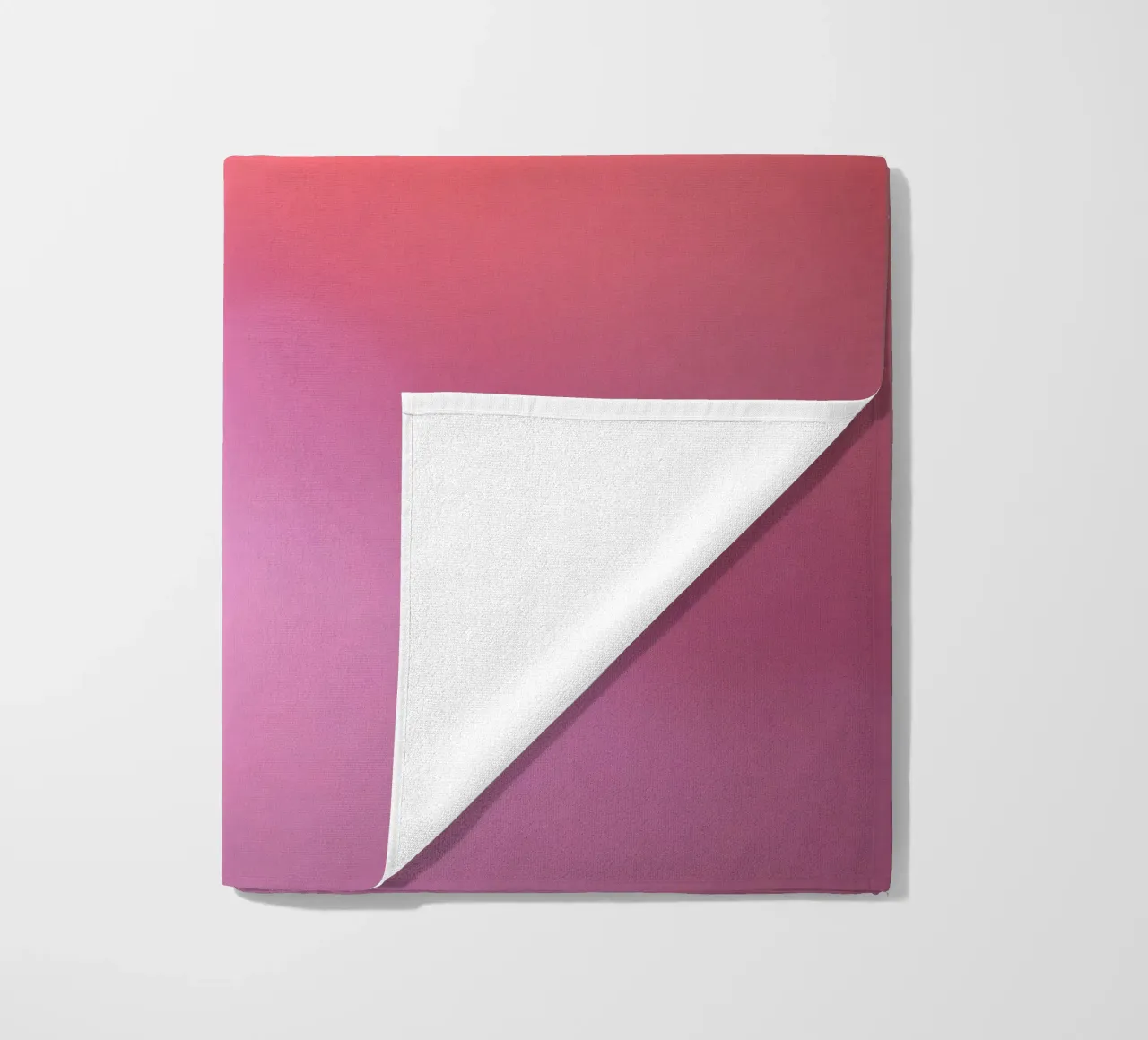 Vibrant illuminated structure in fog beach towel by DesignDoodle