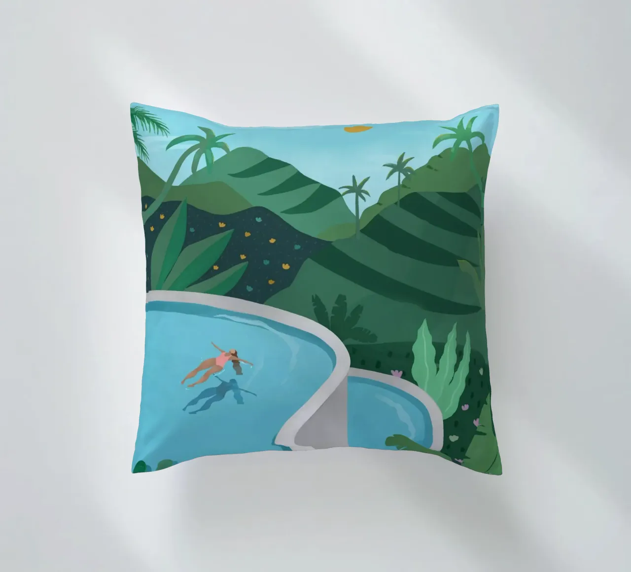 Bali decorative cushion by PetrArts