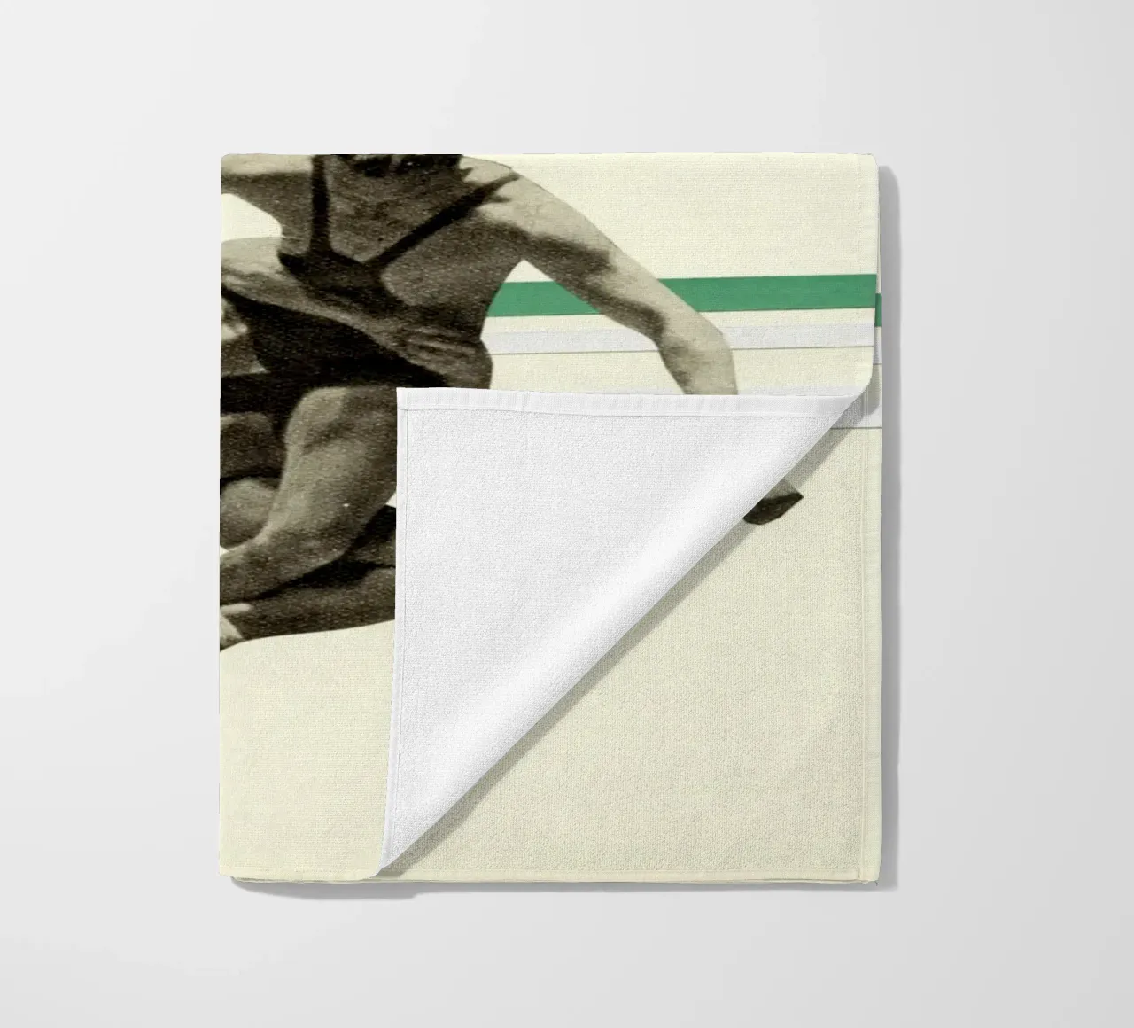Il lottatore telo mare da Cassia Beck Collage