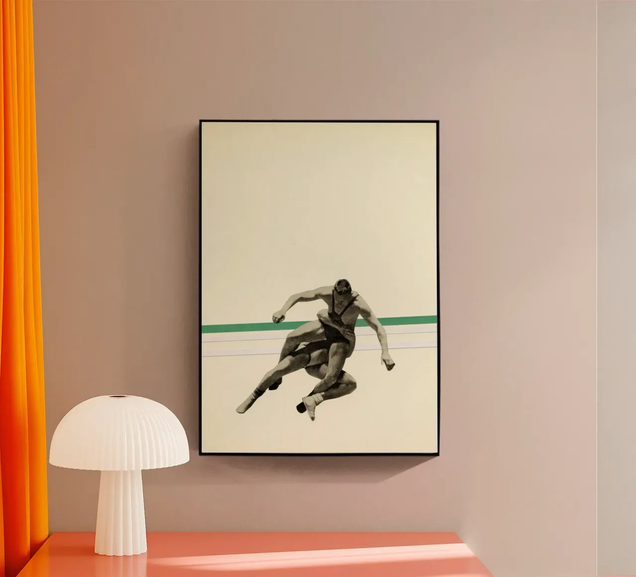 Il lottatore plexiglass da Cassia Beck Collage