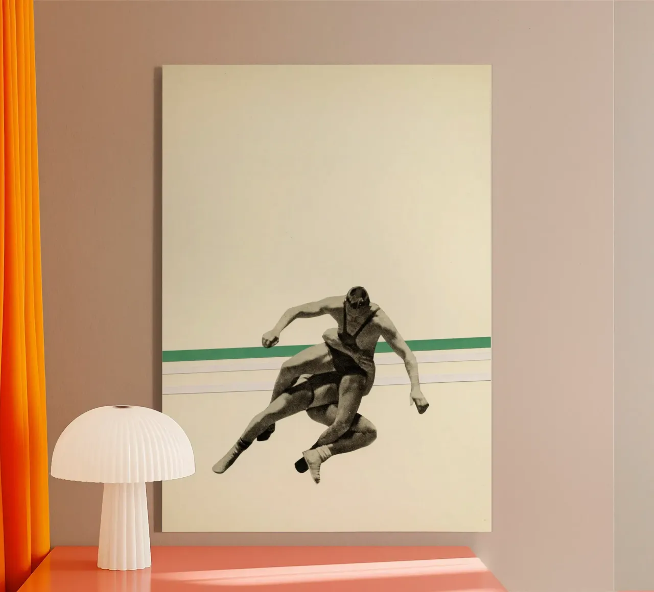 Il lottatore plexiglass da Cassia Beck Collage