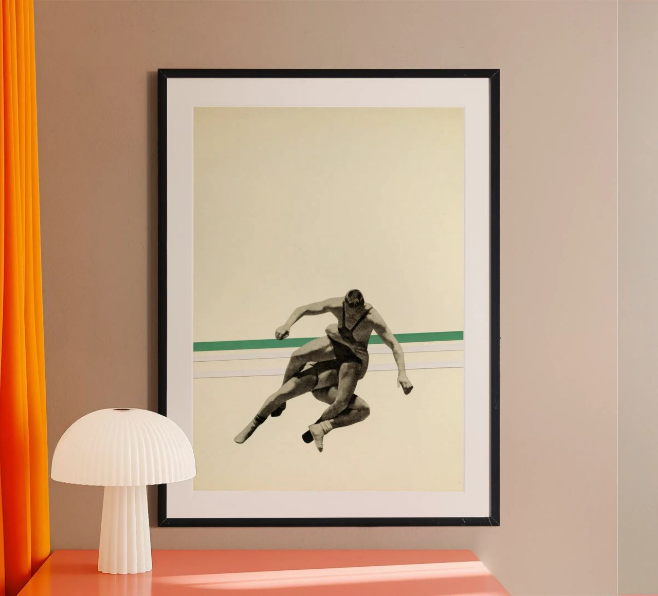 Le lutteur poster de Cassia Beck Collage