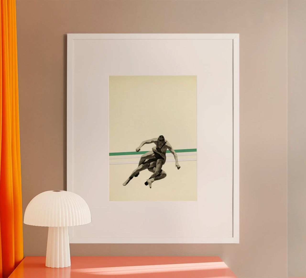 Le lutteur poster de Cassia Beck Collage