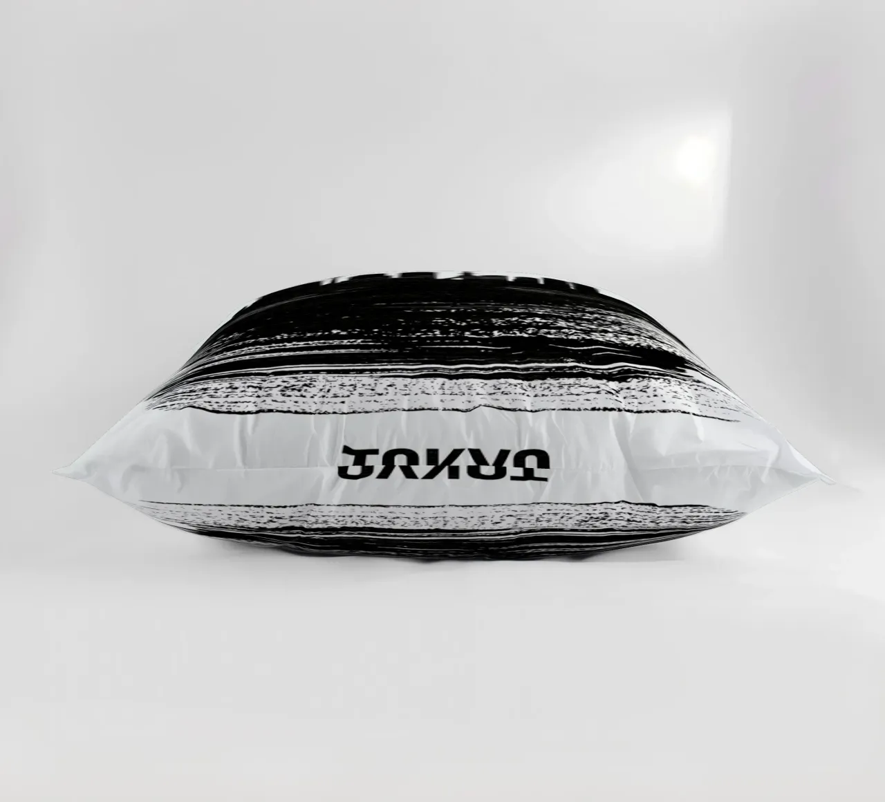 Tokyo Skyline Brush Stroke decorative cushion by Naxart