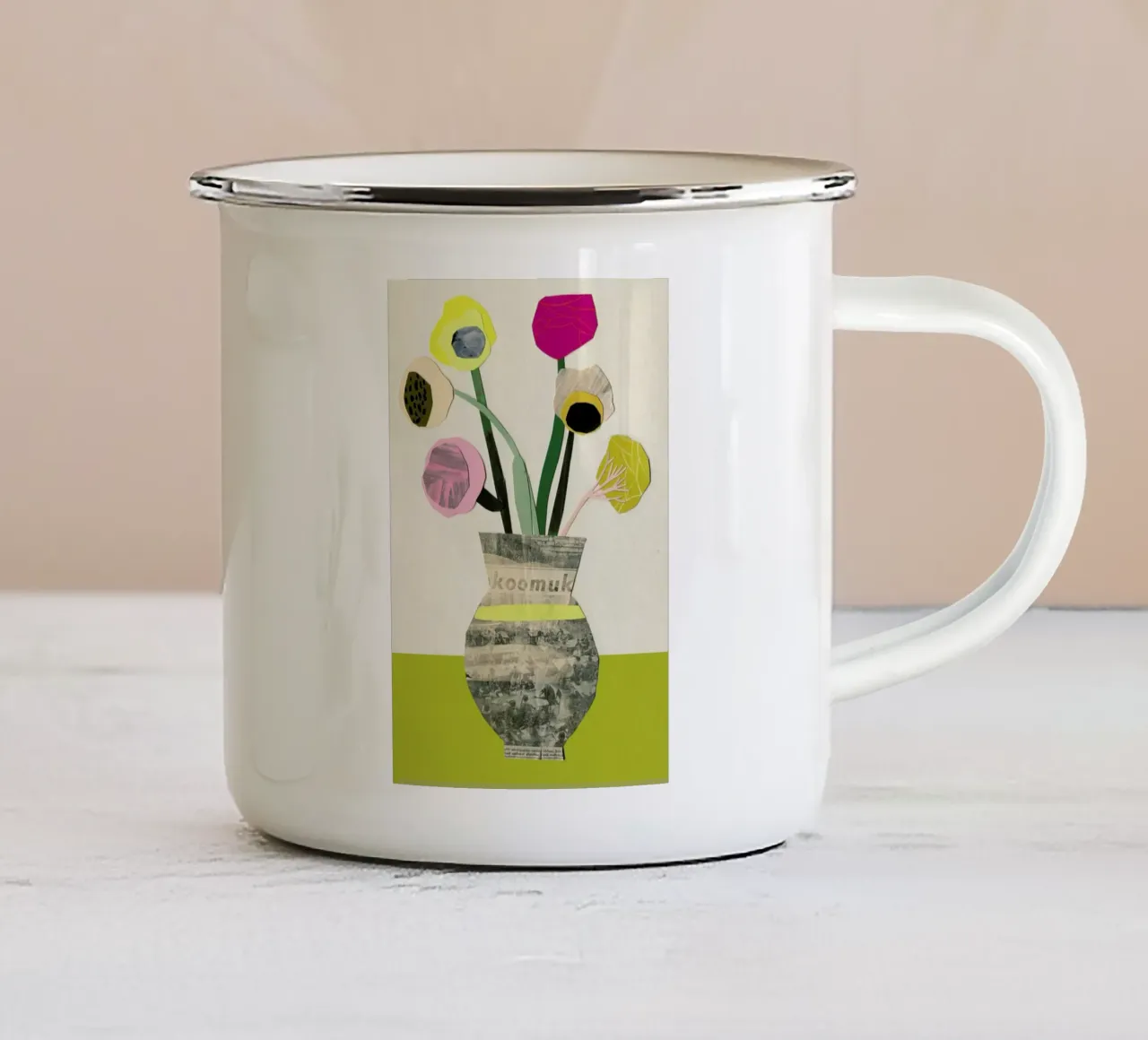Ranunkeln & Co 1 tazza in smalto da Rinah Lang