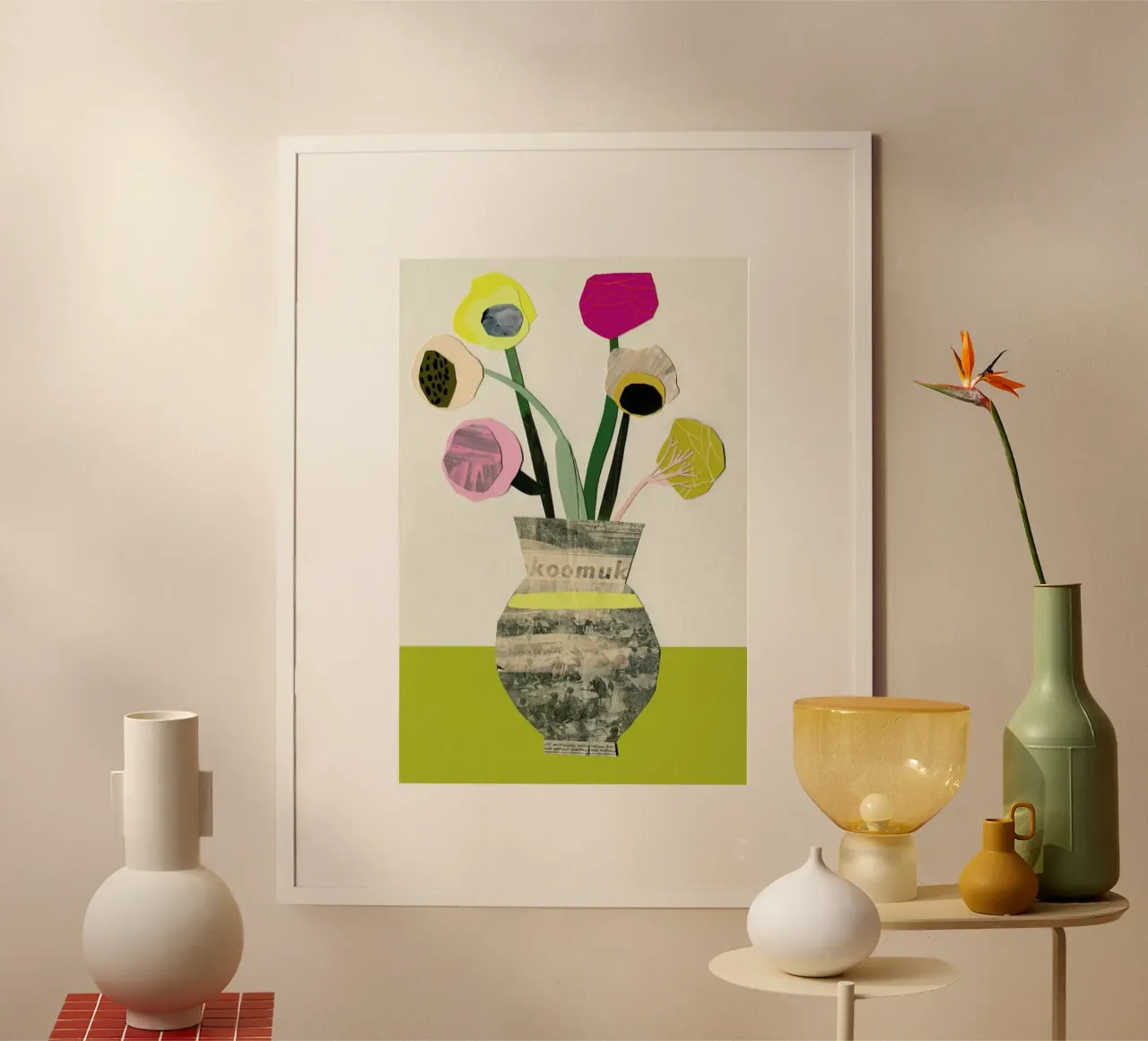 Ranunkeln & Co 1 poster con telaio in plastica da Rinah Lang